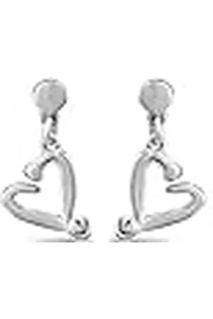 UNO de 50 UNOde50 | Pendientes de Aleación de Metales | Bañados en Plata de Ley | Corazón Clavado | Joyería Artesanal