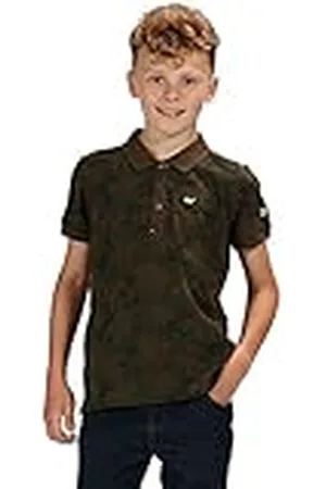 Regatta Tobin Coolweave-Cuello Abotonado de algodón Polo, Niños, , Size 15-16