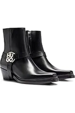 HUGO BOSS Kody_Bootie_LT, botín Mujer, Black, 40 EU