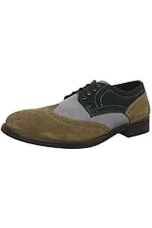 SELECTED Sel Titus Suede 16030231 - Zapatos de Cordones de Cuero para Hombre, Color Multicolor, Talla 41