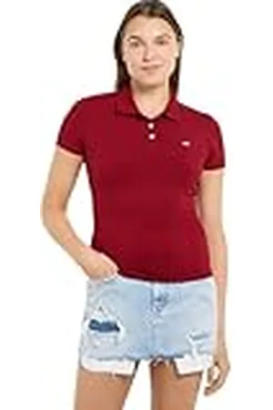 Tommy Hilfiger Polo de Manga Corta Mujer Essential Polo Slim Fit, , XL
