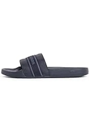 Tommy Hilfiger Chanclas Mujer Poolslide With Webbing elegante, Azul (Space Blue), 38