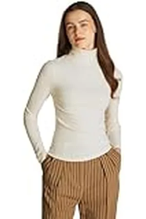 Tommy Hilfiger Jersey Mujer Slim Rib con cuello vuelto, , XXL