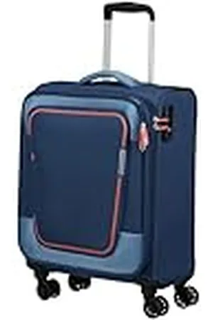 American Tourister Pulsonic - Spinner S, Luggage Manual expandible, 55 cm, 40.5/43.5 L, Azul (Combate Navy)