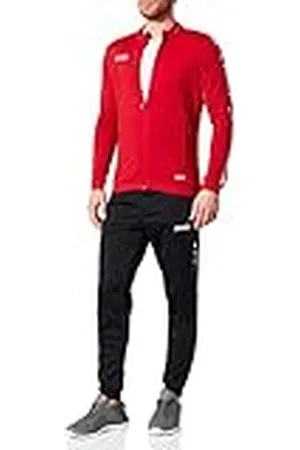 Jako Chándal para hombre de poliéster Striker 2.0, rojo chile y blanco, M, M9119