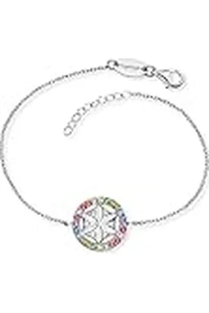 Engelsrufer Pulsera de mujer de 925 con circonitas 32015513, 17+3cm, de ley, Cubic Zirconia