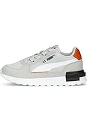 PUMA GRAVITON AC PS, Zapatillas, Glacial Gray White-Rickie Orange Black, 28 EU