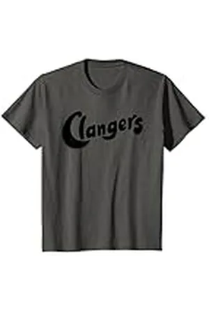 Clangers Niños Logotipo clásico de texto negro de , retro, para niños Camiseta