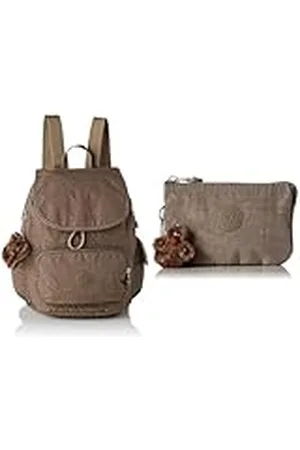 Kipling City Pack S, Mochila para Mujer, Marrón True Beige, Talla única Creativity S, Cartera para Mujer, Marrón (True Beige), 14.5x9.5x5 cm