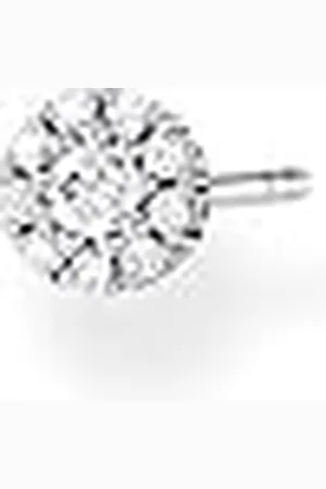 Thomas Sabo Pendientes Individuales Piedras Blancas Plata de Ley 925 H2141-051-14
