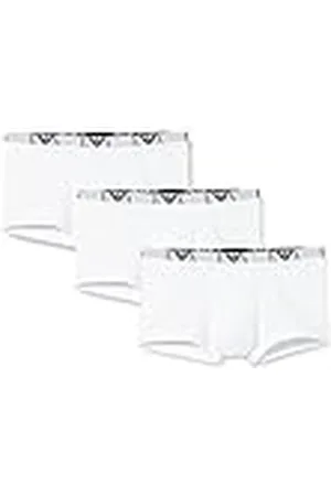 Emporio Armani 3-Pack Trunk Essential Monogram Boxer Hombre, , M