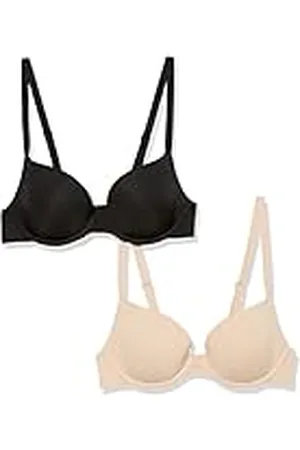 Amazon Sujetador Plunge con Forro Ligero Mujer, Pack de 2, , 105E