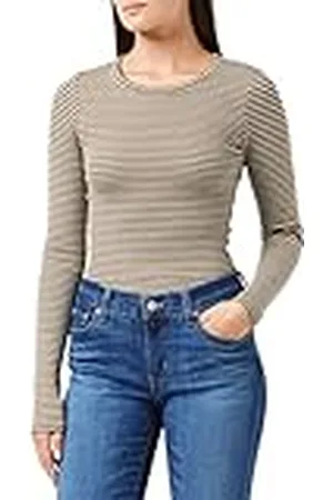 JJXX Jack & Jones JXFREYA LS Rib Stripe tee Noos Camisa Manga Larga, , M De Las Mujeres