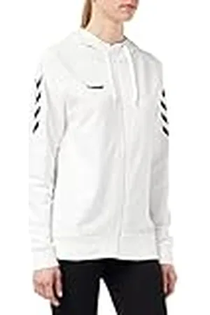 Hummel Mujer HMLGO Cotton Zip Hoodie Woman Sudadera, White, XL
