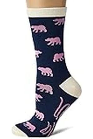 Hatley Little Blue House by Crew Socks Calcetines de la tripulación, , Talla única Regular para Mujer