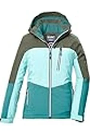 Killtec KOW 354 GRLS JCKT, Chaqueta funcional con capucha y paranieves. Niñas,