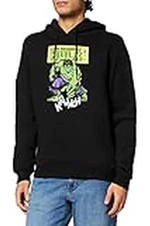 Merchcode Hulk Crunch - Sudadera con Capucha para Hombre (Talla S), Color