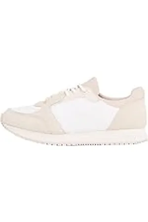 Calvin Klein Runner Sneaker Mujer Laceup Sock Calzado deportivo, Multicolor (Creamy White/Whisper Pink), 36