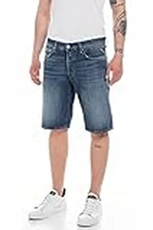 Replay Grover Short Pantalones Cortos de Jean, , 30W para Hombre