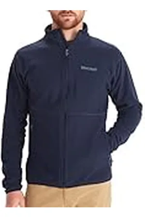 Marmot Hombre Rocklin Jacket, Chaqueta polar cálida, chaqueta de exterior con cremallera completa, jersey transpirable y resistente al viento, , S