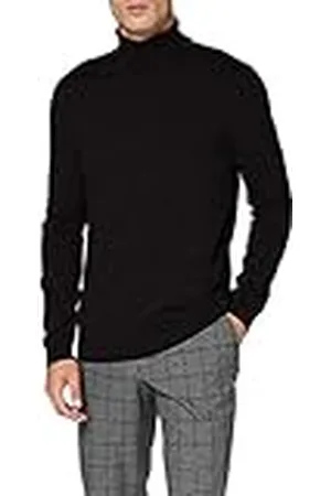 SELECTED Slhberg Roll Neck B Noos Sudadera, (Black), XXL para Hombre
