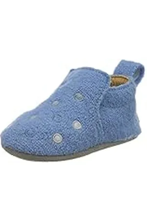 Haflinger Lauflernschuh Pearl, Zapatillas de Estar por casa Unisex bebé, Multicolor (Hellblau 56), 23 EU