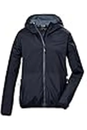 Killtec Niños Chaqueta funcional/chaqueta impermeable con capucha KOS 147 BYS JCKT, dunkelnavy, 152, 43038-000