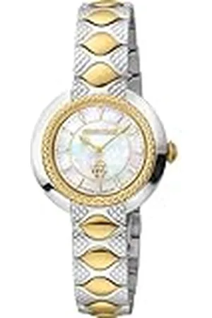 Roberto Cavalli Reloj Analógico para Mujeres de Cuarzo con Correa en Acero Inoxidable RV1L180M0051