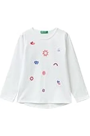 Benetton Camiseta M/L 3i1xg10e0, , 104 cm para Niñas