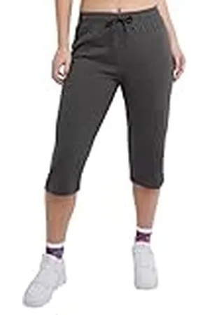 Champion Pantalones Capri para Mujer, Pantalones Cortos Ligeros, Capri de Punto Jersey para Mujer, Talla 18, , Small