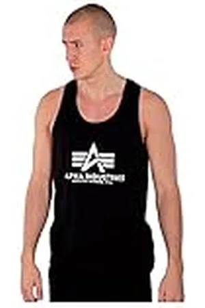 Alpha Industries Basic BB Camiseta, Negro (Black-03), M para Hombre