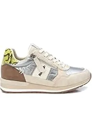 Refresh Zapatilla Mujer Beige - Calzado Cómodo y Versátil - Moda Casual - Modelo 17232901 (Talla 36)