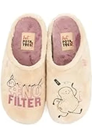 HOT POTATOES Sherburne, Slipper Mujer, Beig, 39 EU