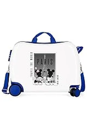 Disney Mickey y Minnie Travel the World Paris Maleta Infantil Blanco 50x39x20 cms Rígida ABS Cierre de combinación lateral 34L 1