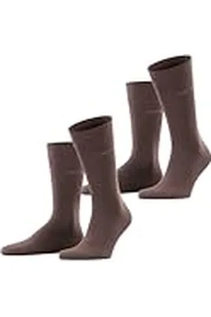 ESPRIT Basic Uni Multipack M So algodón lisos 2 pares, Calcetines Hombre, , 39-42