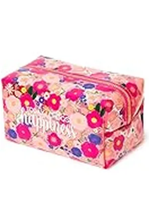 Legami Neceser para Maquillaje, Maquillaje Queen, 18 x 14 cm, de Metal y TPU, Tema Flowers, Gran Capacidad, Cierre con Cremallera