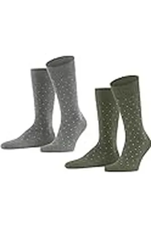 ESPRIT Fine Dot 2-Pack M SO algodón estampado 2 pares, Calcetines Hombre, , 43-46
