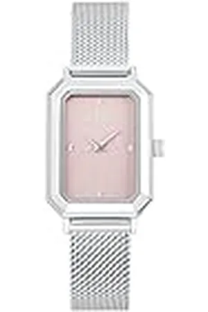 QS by s.Oliver Reloj de pulsera señoras reloj de cuarzo analógico, con brazalete de acero inoxidable, , 3 bar resistente al agua, viene en caja de regalo reloj