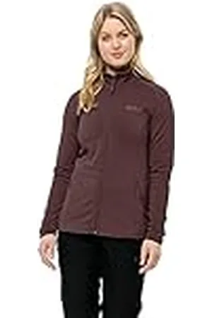 Jack Wolfskin Baiselberg FZ W Chaqueta de Forro Polar, Granate Oscuro, L para Mujer