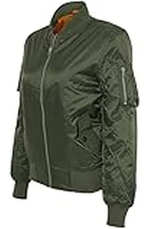 Urban classics Ladies Basic Bomber Jacket Chaqueta, - (Oliva 176), 34 (Tamaño del Fabricante: XS) para Mujer
