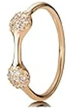 PANDORA 970108RD-55 - Anillo de oro amarillo de 18 quilates, talla 15 (17,52 mm)