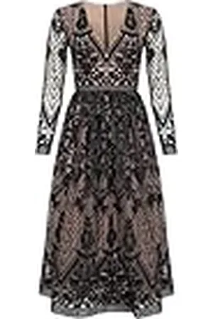 Swing Claire_Czarna Vestido de cóctel, , 38 Mujeres