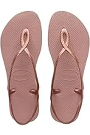 Havaianas Luna, Sandalias Cómodas, Estilosas y Funcionales, Ajuste Seguro en Tobillo, Tiras Trenzadas y Suela Antideslizante, Mujer