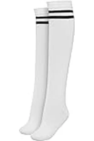 Urban classics Calcetines hasta la Rodilla para Mujer, Medias Estilo Old School College con Rayas, Color , Talla 36-39