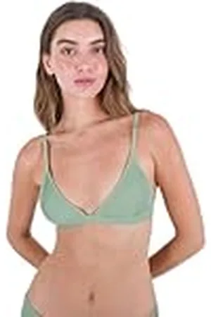 Hurley Ribbed Bralette Top Parte Superior de Bikini, , L para Mujer