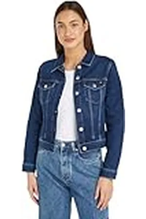 Tommy Hilfiger DNM Slim Jacket WW0WW40654 Chaquetas de Mezclilla, , 42 para Mujer