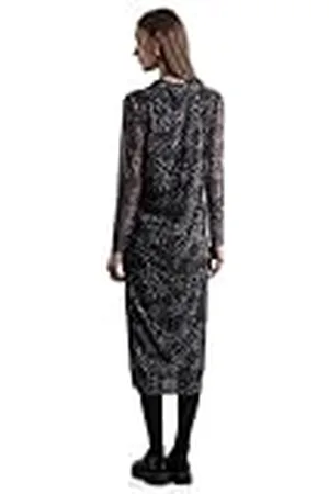 Street one A144269 Vestido Plisado de Malla AOP, , 42 Mujeres