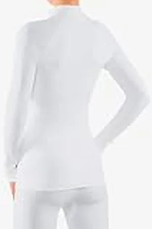 Falke Maximum Warm High Zip Neck W L/s SH Hilo Funcional Secado rápido 1 Pieza, Capa de Base Superior Mujer, , L