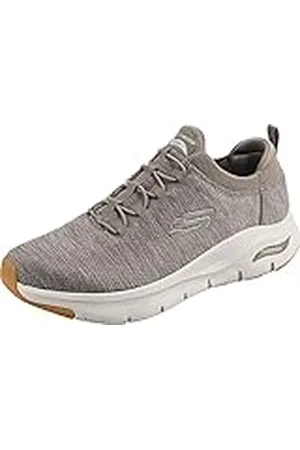Skechers Arch Fit Waveport, Zapatillas Hombre, Taupe Mesh/Trim, 40 EU