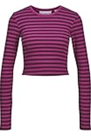JJXX Jxfeline Str LS Stripe Rib tee Jrs Noos Camiseta de Manga Larga, , XS para Mujer